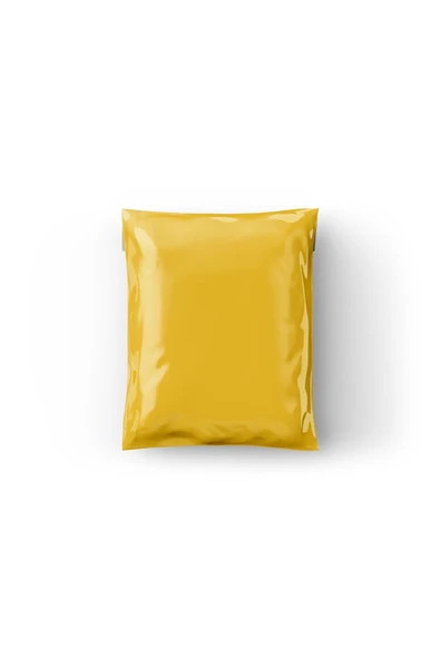 35x45+5 Cm Sarı Renk Cepsiz Kargo Poşeti (100 ADET)-100Mikron