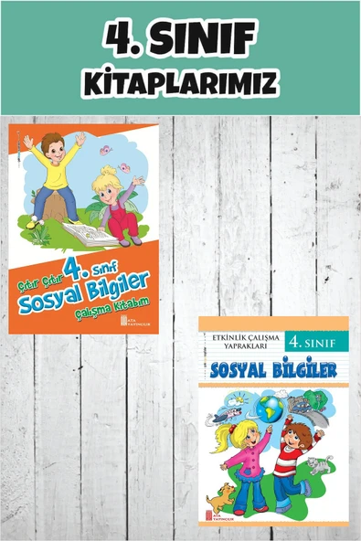 4.Sınıf Sosyal Bilgiler Çalışma Kitabım+Etkinlik Çalışma Yaprakları ürün görseli 1