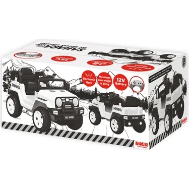 Dolu 8086 Sahara Uzaktan Kumanlı Akülü Araba 12 V - Beyaz - 8