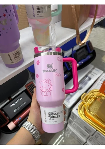 Stanley Quencher Pipetli Termos 1,18 L Hello Kitty - 2