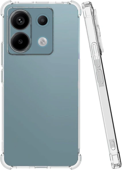 Xiaomi Redmi Note 13 Pro 5G Uyumlu Darbe Önleyici Sararmaya Dayanıklı Airbag Korumalı Ultra Slim TPU Şeffaf Silikon Kılıf - 2