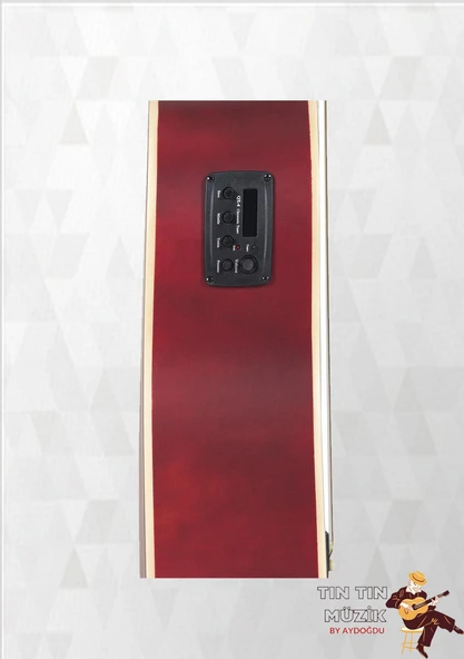 Zoppran Aczp150Rds Kırmızı Elektro Akustik Gitar - 4