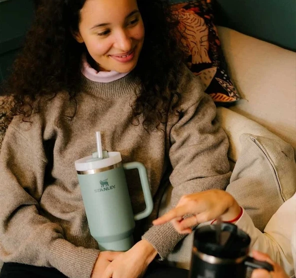 Stanley Quencher Pipetli Termos Bardak 1.18 Lt yeşil - 3