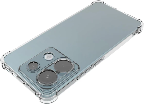 Xiaomi Redmi Note 13 Pro 5G Uyumlu Darbe Önleyici Sararmaya Dayanıklı Airbag Korumalı Ultra Slim TPU Şeffaf Silikon Kılıf - 5