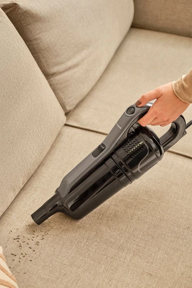 Dustrider 1265H 2 in 1 Kablolu Toz Torbasız Dikey Süpürge Siyah - 4