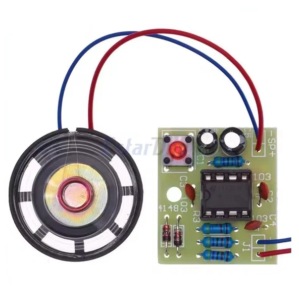 DC 5V Ding Dong Kapı Zili NE555 Hobi Devresi DIY Lehimleme Kiti - Demonte(Montesiz) - Resim 8