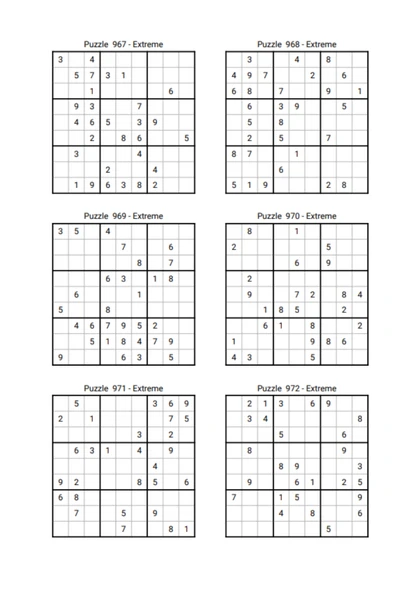 Ekstrem Sudoku Kitabı (Spiralli Kitap 750 Sudoku) - 2