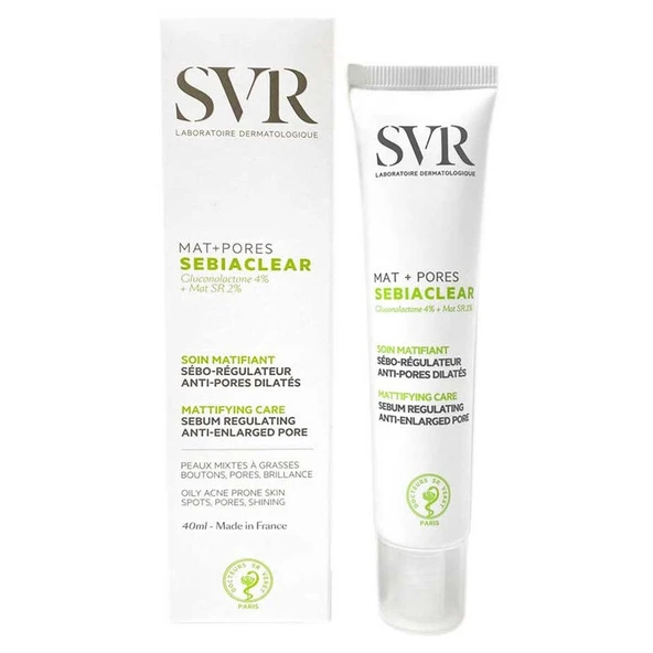 SVR Sebiaclear Mat+Pores Matlaştırıcı Bakım Kremi 40 ml