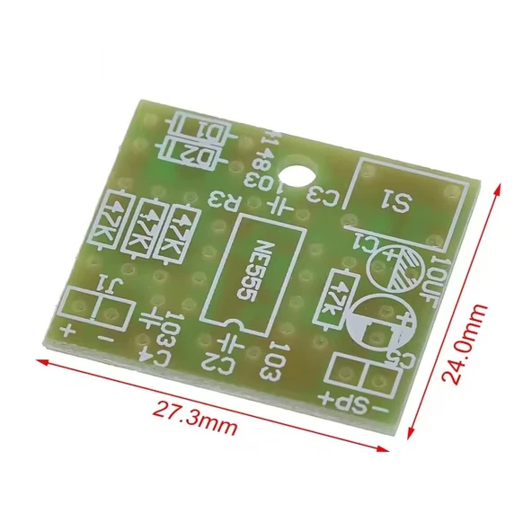 DC 5V Ding Dong Kapı Zili NE555 Hobi Devresi DIY Lehimleme Kiti - Demonte(Montesiz) - Resim 4