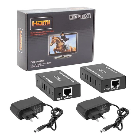 Fully 608H Hdmı To Cat5/Cat6 60 Metre Uzatıcı Extender - 3