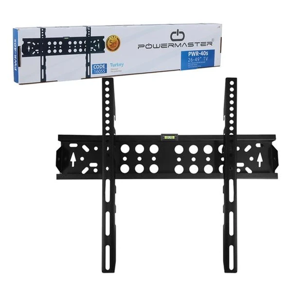 Powermaster PWR-40S Kilitli 26''-49''Lcd-Led Tv Duvar Askı Aparatı - 2