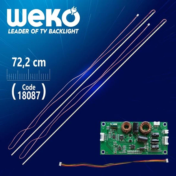 65'' İnç 90 Ledli 72 Cm Universal Tv WK-1374 E-Led Takımı