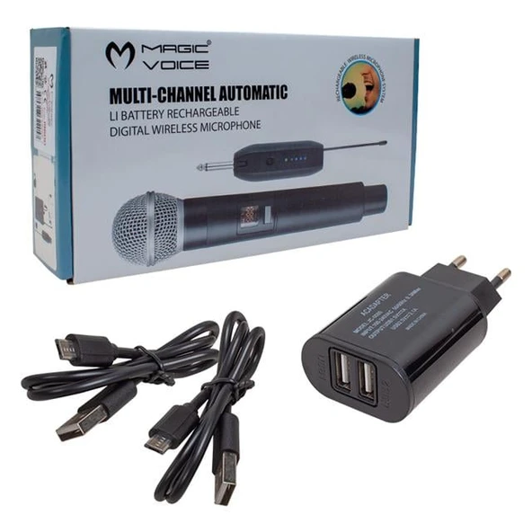 Magicvoice Mv-19600 UHF Kablosuz Enstrüman Uyumlu İkili Mikrofon Set - 3