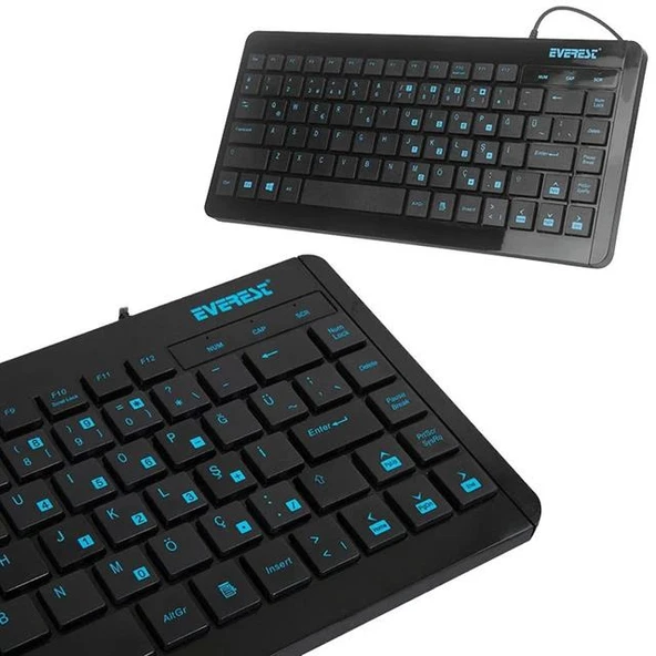 Everest KB-410 USB Q Multimedia Mini Klavye - 5