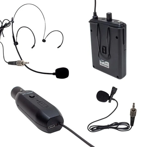 Magicvoice Mv-19600 UHF Kablosuz Enstrüman Uyumlu İkili Mikrofon Set - 2