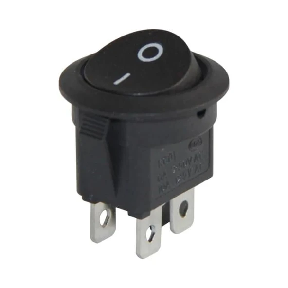 Powermaster Yuvarlak 4 Pinli Işıksız On-Off Anahtar IC-133-4