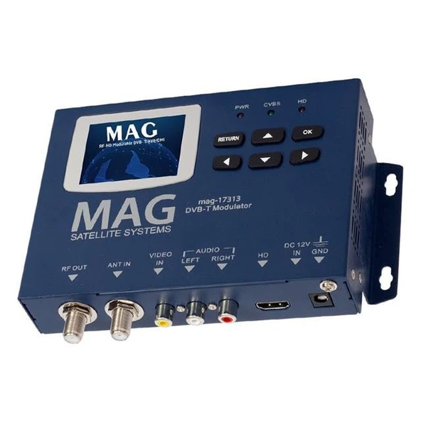 Mag MG-17313 Lcd Ekranlı Hd-Rf Converter Full Hd Dvb-T Encoder Modülatör (Dvb-T/Av/HDMI) - 2
