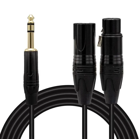 Magicvoice LD390A Canon Erkek Dişi - 6.3 Mm Stereo Erkek 1.5 Metre Kablo