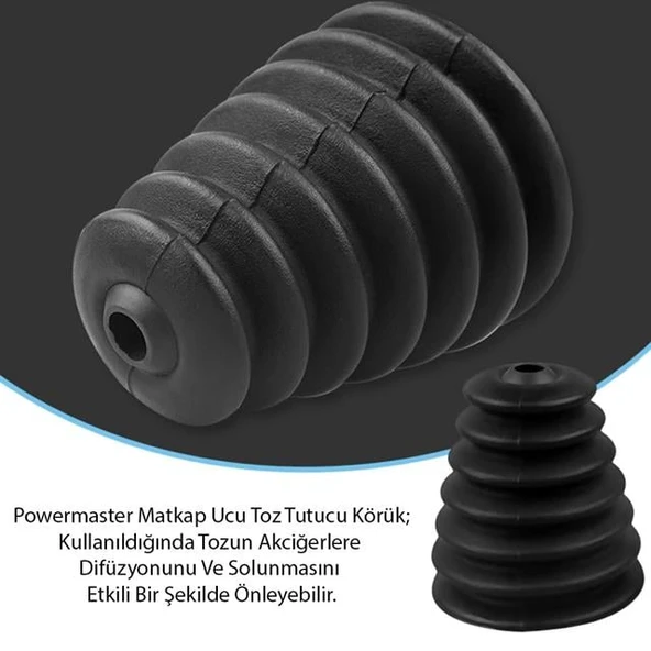 Powermaster PM-20809 Matkap Ucu Toz Tutucu Körük Siyah - 5