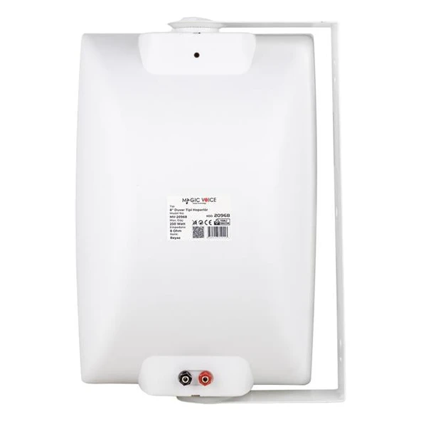 Magicvoice MV-20968 İki Yollu 8'' 20Cm 8 Ohm 250W Trafosuz Beyaz Hoparlör - 3