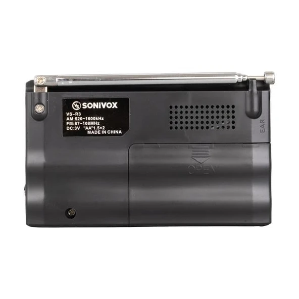 Sonivox VS-R3 Analog Radyo Siyah Renk - 2