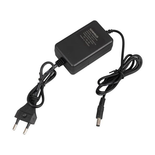 Weko 12 Volt 2 Amper 5.5*2.1 Uçlu Yerli Üretim Plastik Kasa Masaüstü Adaptör - 2