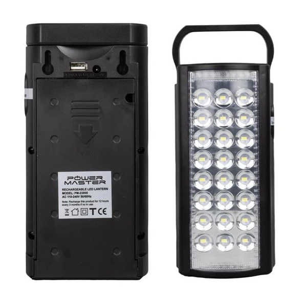Powermaster PM-23800 Telefon Şarj Edebilen 24 Ledli Çok Fonksiyonlu Işıldak - 2