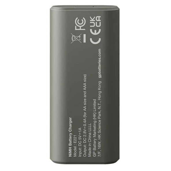 Gp Recyko E221 Usb 2'Li AA - AAA Pil Şarj Cihazı (GPACSE221004 GPE221R21-2GTLB1) - 3
