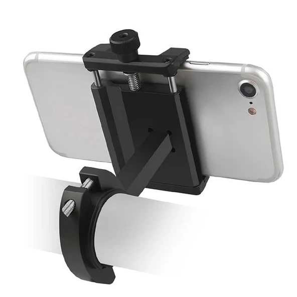 Powerway MT15 Motosiklet Bisiklet Scooter İçin Dayanıklı Gidon Uyumlu CNC Alüminyum Telefon Tutucu - 2
