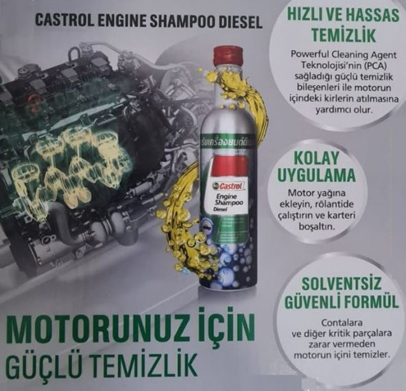 CASTROL MOTOR ŞAMPUANI(DİZEL MOTORLU ARAÇLAR İÇİN) - 6