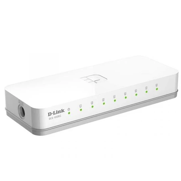D-Link DES-1008C 10/100 Mbps 8 Port Ethernet Switch - 2