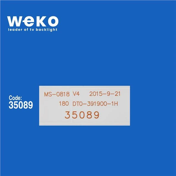 Wkset-5325 35089X4 Ms-0818 V4 - 180 Dt0-391900-1H  4 Adet Led Bar - 2