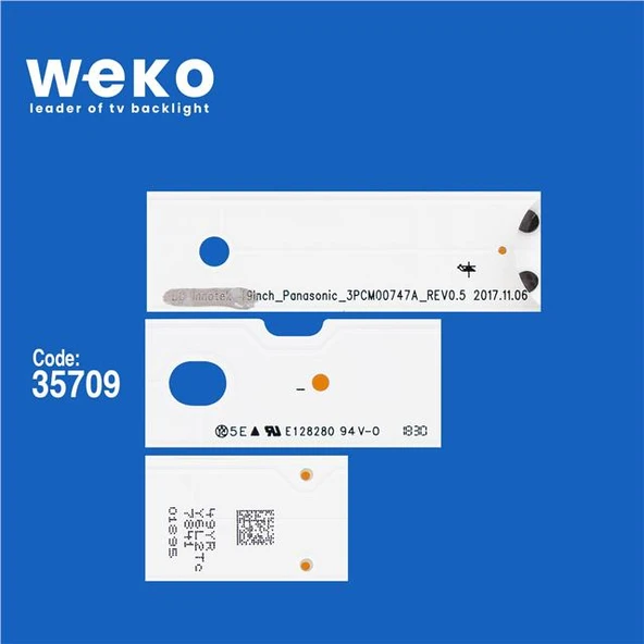 Wkset-5615 35709X9 Lg Innotek 49Inch_Panasonic_3Pcm00747a_Rev0.5  9 Adet Led Bar - 2