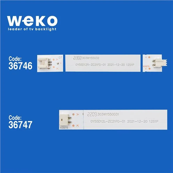 Wkset-5917 36746X6 36747X6 0Y55D12L/R-Zc21fg-01 12 Adet Led Bar - 2