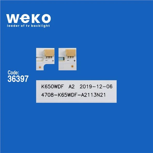 Wkset-6030 36397X10 K650wdf A2 4708-K65wdf-A2113N31 Type B 10 Adet Led Bar - 2