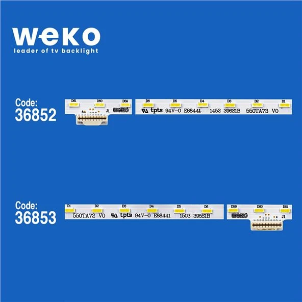Wkset-6045 36852X1 36853X1 Lb55038 V0_00 / Lb55038 V1_00 2 Adet Led Bar (63Led) - 2