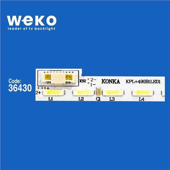 Wkset-6187 36430X1 Kpl + 490B1led1 35018797 37024855 35018796 1 Adet Led Bar (64Led) - 2
