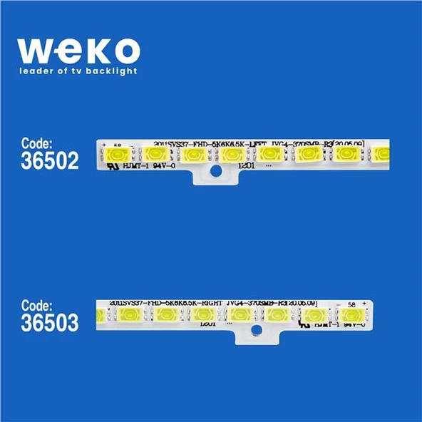 Wkset-5440 36502X1 36503X1 2011Svs37-Fhd-5K6K6.5K 2 Adet Led Bar (58Led) - 2