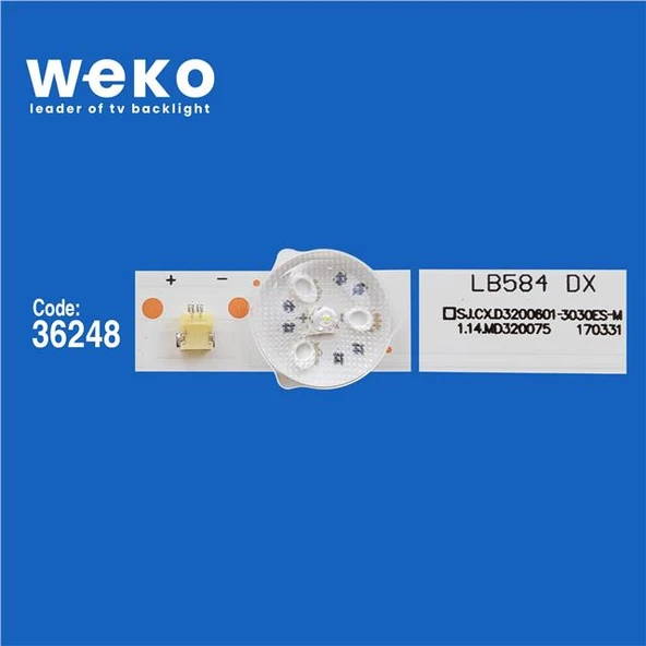 Wkset-6204 36248X2 Sj.Cx.D3200601-3030Hs-M  2 Adet Led Bar (6V6led57,2Cm) - 2