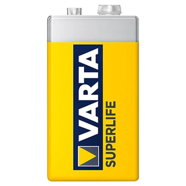 Varta Superlife Çinko 9 Volt Pil (12'Li Paket)