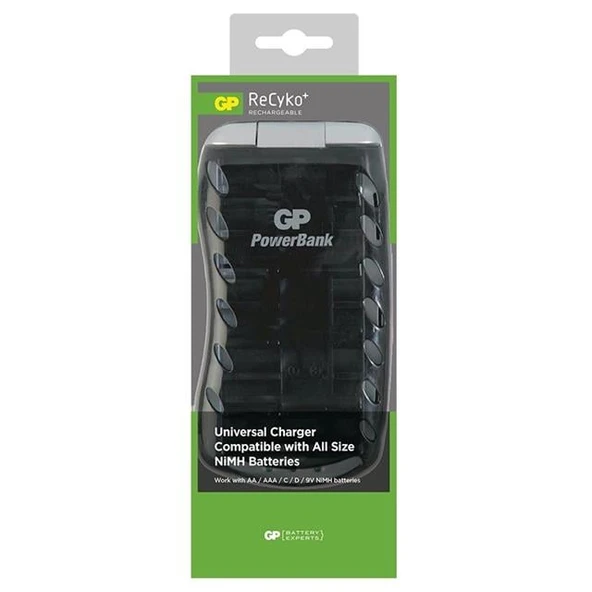 GP Universal (AA-AAA-9V-C-D Boy) Ni-Mh Pil Şarj Cihazı PB19GSMTB-2GB1 - 3