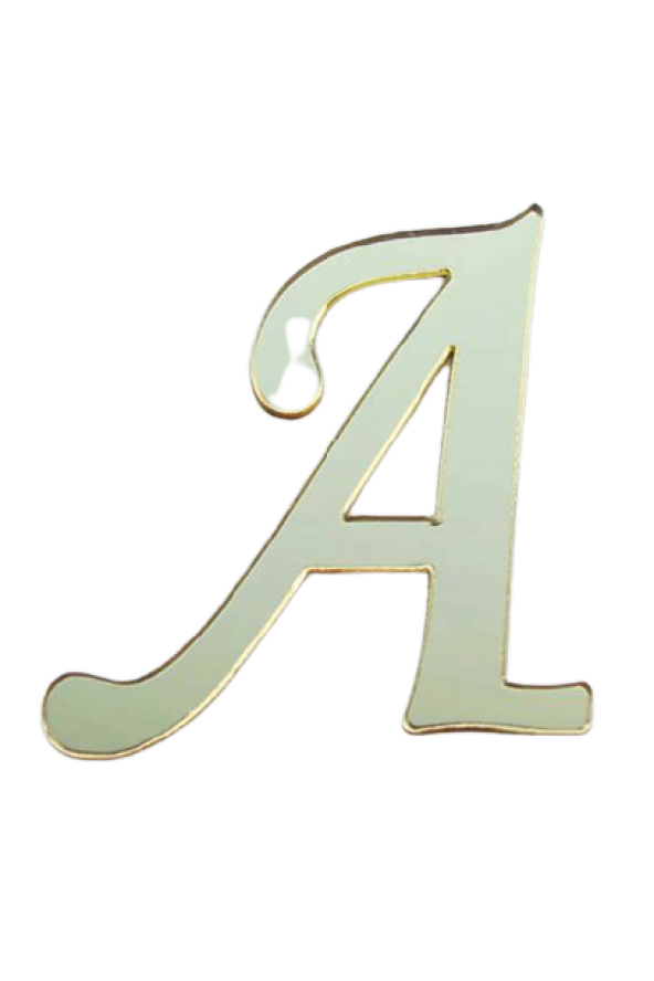 ÖFN Aksesuar GOLD A HARFİ PLEKSİ HARF 4 CM