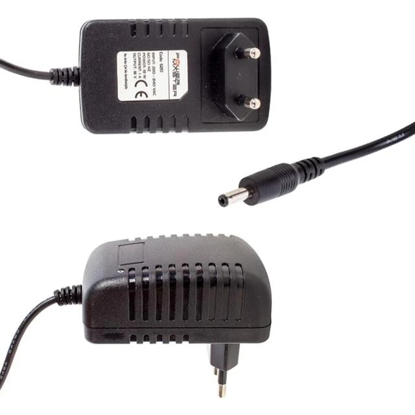 Powermaster PM-620 18 Volt - 1 Amper 3.5*1.35 Mm Uçlu Plastik Kasa Priz Tipi Adaptör - 2
