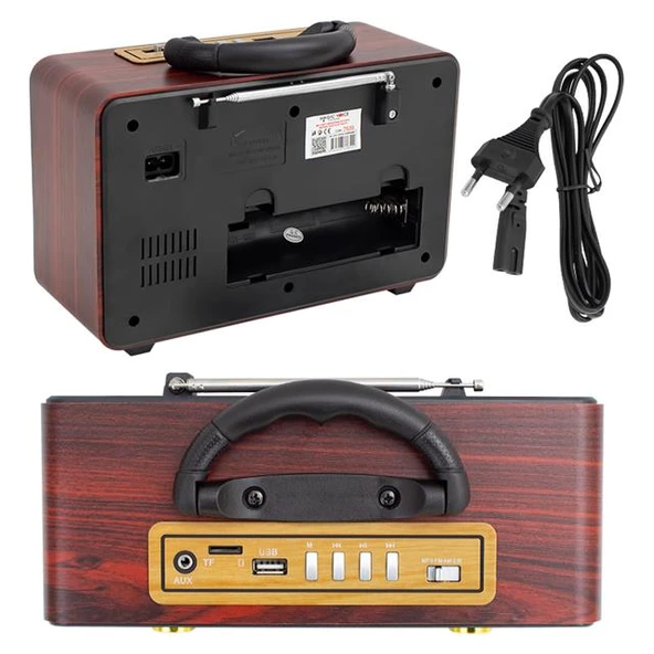 Magicvoice MV-110BT USB - SD - FM - Bluetooth Destekli Nostaljik Radyo - 2