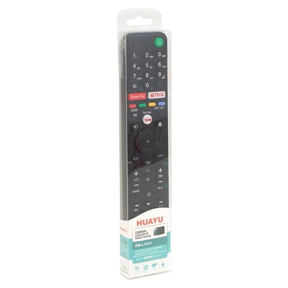Sony RM-L1675 Netflix-Youtube-Google Play Tuşlu Lcd-Led Tv Kumanda Blisterli - 2