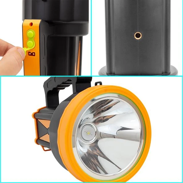 Powermaster Şarjlı Ledli 3 Kademeli El Feneri XJ-1 400Lm - 2