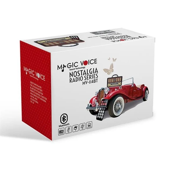 Magicvoice MV-114BT USB - SD - FM - Bluetooth Destekli Nostaljik Radyo - 3