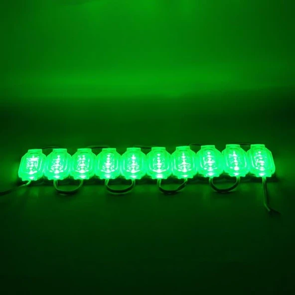 Powermaster 12 Volt 0.6 Watt Yeşil 2835 65 X 25 Mm IP65 120 Lümen 160 Derece Modül Led - 2
