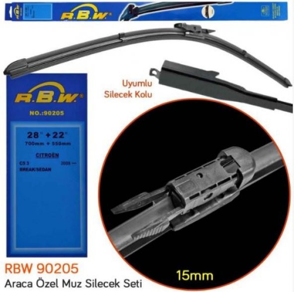 Opel Zafira RBW Muz Silecek Takımı (2005-2012) - 3