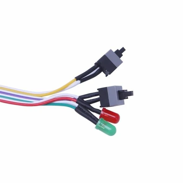 Powermaster PM-14367 Bilgisayar PC Kasa Kablosu 65Cm (Power Led, HDD Led, Reset SW, Power SW) - 2